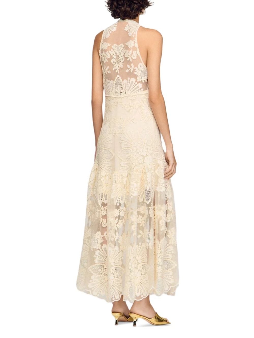Lavandine Floral Cotton Guipure Maxi Dress - Picture 3 of 6